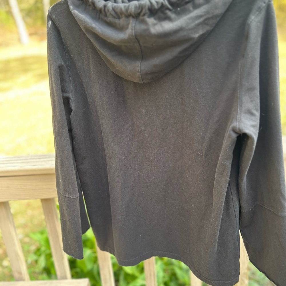 Karl Lagerfeld Paris Choupette Cat Gold Glitter Black Hoodie Sweatshirt Size M - Picture 13 of 16